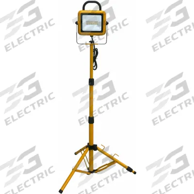APPROVED VENDOR Tripod Job Site Light: 6,600 lm Max Brightness, LED, 1, 1 Brightness Levels - Tripod Stand Lights