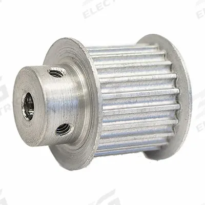 Dayton Timing Pulley: Modified Curvilinear, Fixed, For GT Timing Belt Section - GT Section Fixed-Bore Timing Pulleys with Hub