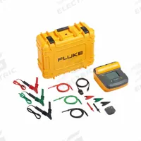 FLUKE Insulation Tester: 200 kiloohm to 2 teraohm, CAT II/CAT III 1000V/CAT IV 600V, Digital, USB (MPN FLUKE-1555 FC KIT). Key specifications — attr1393037: 5,000V DC; attr1393007: See data sheet for range accuracy; attr1393010: LCD; attr1393031: IP40; attr1398478: CAT III 1000V; attr1392966: FLUKE.