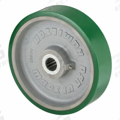 APPROVED VENDOR Caster Wheel: 12 in Wheel Dia., 3 in Wheel Wd, Polyurethane - Polyurethane Tread on Iron Core Wheels