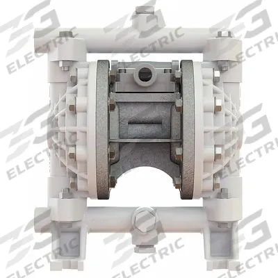 VERSAMATIC Double Diaphragm Pump: Polypropylene Body, 1/2 in, NPT Connection, 10 gpm - Polypropylene Housing AODD Pumps