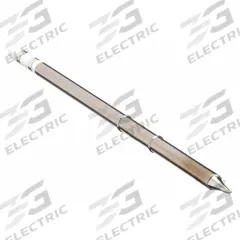 HAKKO Soldering Tip: T15 Series, Bent Conical, 0.4 mm W, 1.6 mm Lg (MPN T15-JS02). Key specifications — Brand: HAKKO; Compatible Handpiece Manufacturer Model Number: FM-2027; Manufacturer Part Number: T15-JS02.