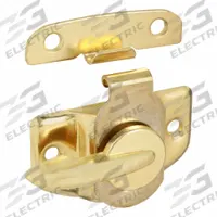 PRIME-LINE Window Lock: Sweep Lock, Handle Included, Non-Handed, 25/32 in Overall Lg, Sash, Gold (MPN U 9924). Key specifications — Brand: PRIME-LINE; For Use With: Double-Hung Windows; Finish: Polished; Color: Gold; Handing Orientation: Non-Handed; Mounting Location: Sash; Product Type: Window Lock.
