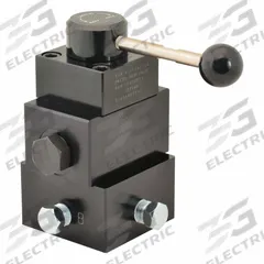 BVA HYDRAULICS Hydraulic Control Valve: 4.5 gpm Max Flow Rate, Three Positions, 1/4" NPT, Manifold (MPN PR43). Key specifications — attr1018253: BVA HYDRAULICS; attr1018283: Manifold; attr1018249: PR43; attr1018300: Manual; attr1018289: PR; attr1416406: 1/4" NPT.