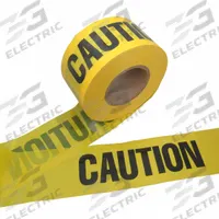 APPROVED VENDOR Barricade Tape: 1,000 ft Lg, 3 in Wd, Caution Legend, Polyethylene, Yellow Color (MPN BT05AL-PK). Key specifications — attr981695: Caution; attr981696: Black; attr377522: APPROVED VENDOR.