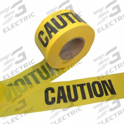APPROVED VENDOR Barricade Tape: 1,000 ft Lg, 3 in Wd, Caution Legend, Polyethylene - General Caution Messaging Barrier Tape