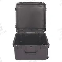 SKB Protective Case: 22 1/2 in x 22 1/2 in x 12 1/2 in Inside, No Foam, Black, 2 Wheels, 21 lb Wt (MPN 3I-2222-12BE). Key specifications — Handle Style: Telescoping; Brand: SKB; Case Closure Type: Latches.