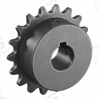 TSUBAKI Single Strand Sprocket: 35, For 3/8 in Chain Pitch, 5/8 in Bore Dia, 18 Teeth, Steel (MPN 35B18F-5/8). Key specifications — Brand: TSUBAKI.