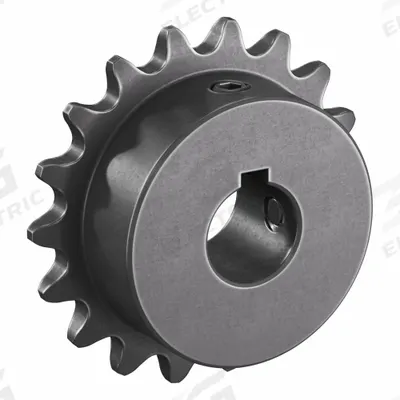 TSUBAKI Single Strand Sprocket: 35, For 3/8 in Chain Pitch, 5/8 in Bore Dia, 18 Teeth - Size 35 Fixed-Bore Roller Chain Sprockets