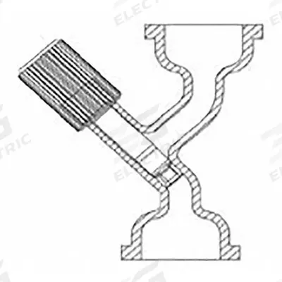 BEING SCIENTIFIC Offset Valve: 12 in Overall Lg, 9 in Overall Wd - Rotary Evaporator Accessories