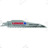 LENOX Reciprocating Saw Blade: 6 Teeth per Inch, 6 in Blade Lg, 0.05 in Blade Thick, Carbide, 5 PK (MPN 1832162). Key specifications — attr1109198: 6; attr1109200: Rigid for Straight Cuts; attr1109201: Straight; attr1109209: LENOX.