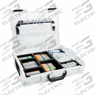 WAGO Rail-Mount Terminal Block Kit: 138 Pieces - Mixed Wire Connector & Terminal Sets