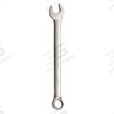 WESTWARD Combination Wrench: Alloy Steel, Satin, 36 mm Head Size, 19 5/8 in Overall Lg - Metric 12-Point Combination Wrenches