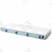 VELP SCIENTIFIC Magnetic Stirrer: US Std Plug Type, 4 Positions, Rectangular, Stainless Steel (MPN F204A0168). Key specifications — Brand: VELP SCIENTIFIC; Display Type: Analog; Product Type: Illuminated Magnetic Stirrer; Voltage: 100/240V; Plug Type: US Standard.