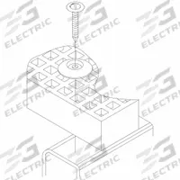 FIBERGRATE Fiberglass Grating Clip: 316 Stainless Steel, WLP Clip Assembly, Clip Only (MPN 734300/25)