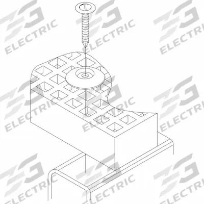 FIBERGRATE Fiberglass Grating Clip: 316 Stainless Steel, WLP Clip Assembly, Clip Only (MPN 734300/25) - Raw Materials
