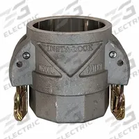 Cam and Groove Coupling: 4 in Coupling Size, 4 in Hose Fitting Size, 4 in -8 Thread Size, Nitrile (MPN QCG-D400). Key specifications — Thread Size: 4 in -8; Fitting Type: FNPT; Gasket Material: Nitrile; Brand: CONTINENTAL.