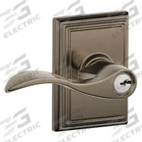 SCHLAGE Door Lockset: Office Lever Locksets, Nickel (MPN F51A ACC 620 ADD). Key specifications — attr1024149: Not Ligature-Resistant; attr1011488: SCHLAGE; attr1024446: F81; attr1011524: No Message; attr1011506: Addison; attr1011485: No; attr1059461: Satin Nickel-Plated, Blackened, Satin Relieved, Clear Coated : Brass.