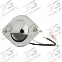 GROTE Step Light: Courtesy Light, LED, Clear, Round, 12V DC, Blunt Cut/Ring Terminal, Surface Mount (MPN G6261). Key specifications — Shape: Round; Brand: GROTE; Electrical Connection: Blunt Cut; Ring Terminal; Lighting Technology: LED; Mount Style: Surface.