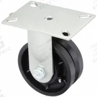 APPROVED VENDOR Plate Caster: Rigid, Iron, 6 in Wheel Dia, 2 1/2 in Wheel Wd, 8 in Mounting Ht (MPN 1NWE7). Key specifications — attr1100373: APPROVED VENDOR.