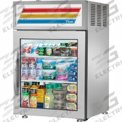 TRUE REFRIGERATION Freezer Merchandiser: 36 1/4 in x 24 in x 23 3/8 in, Silver, Glass Door (MPN GDM-05-S-HC~FGD01). Key specifications — attr1277723: TRUE REFRIGERATION; attr1277683: R-290; attr1277691: No; attr1277694: Silver; attr1280716: Glass Door; attr1280729: GDM.