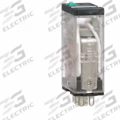 SCHNEIDER General Purpose Relay: Socket Mounted, 15 A Current Rating, 24V DC, SPDT, 5 Pins/Terminals (MPN 781XAXRM4L-24D). Key specifications — Brand: SCHNEIDER; Base Type: Square; Mounting Style: Socket; Electrical Connection: Faston Terminal; Manufacturer Part Number: 781XAXRM4L-24D; Operating Current: 15 A at 28V; Series: 781R Series.