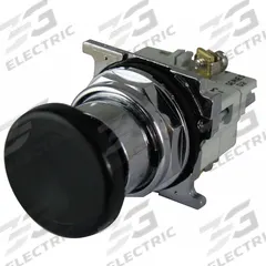 EATON Mushroom Head Push Button: Non-Illuminated, Mushroom Head Profile, Metallic, 30 mm, 2NO (MPN 10250T121-2). Key specifications — Brand: EATON; Action: Momentary; Series: 10250T; Push Button Material Type: Metallic.