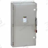 SQUARE D Safety Switch: Fusible, 400 A, Three Phase, 600V AC, 304 Stainless Steel, Indoor/Outdoor (MPN H365NDS). Key specifications — Brand: SQUARE D.