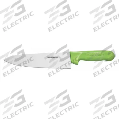 DEXTER RUSSELL Chef Knife: Straight, 8 in Overall Lg, Steel Blade, Polypropylene Handle - Chef's Knives