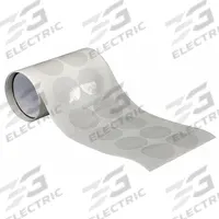 TAPECASE Film Tape: Disc, 1 in Dia, 3 mil Thick, Transparent, Acrylic, Glass/Metal, Indoor, 500 PK (MPN 15C577). Key specifications — attr1244599: TC3001; attr1244598: Transparent.