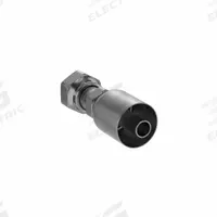 PARKER Hydraulic Crimp Fitting: Steel x Steel, Straight, -10 For Hose Dash Size, Female x Genderless (MPN 1JS77-10-10). Key specifications — Fitting Gender: Female x Genderless; Fitting Connection Type: ORS x Crimp; For Hose Dash Size: -10; Thread Size: 1"-14; Brand: PARKER.