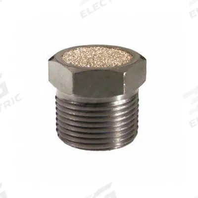 BONOMI MUFFLER: 1/4 in NPT, 9/16 in Hex Size, 40 micron, Bronze - Pneumatic Breather Vents