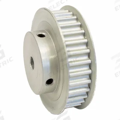Dayton Timing Pulley: Modified Curvilinear, Fixed, For GT Timing Belt Section - GT Section Fixed-Bore Timing Pulleys with Hub