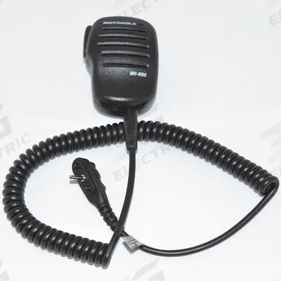 MOTOROLA Speaker Microphone: Fits Motorola, 3.5 mm Jack, Push To Talk - Motorola-Compatible Microphones & Speakers