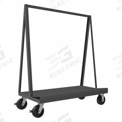 APPROVED VENDOR Panel Truck: 2,000 lb, Gray, 48 1/2 in L x 57 in W x 24 in H Deck - A-Frame Panel Trucks