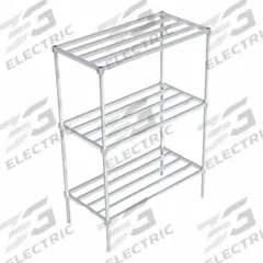 NEW AGE INDUSTRIAL Standard Shelving: 68 1/4 in x 24 in x 48 in, HD-Bar Shelf, Mill Finish (MPN C32448HH6). Key specifications — Color: Silvery White/Gray; Brand: NEW AGE INDUSTRIAL.