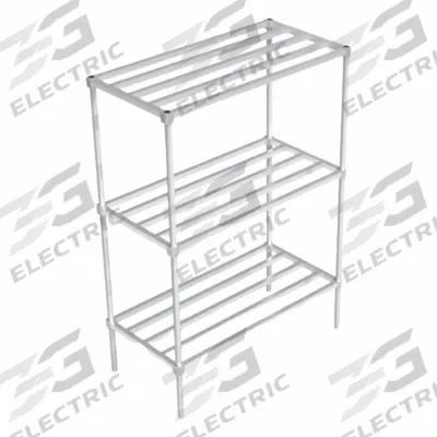 NEW AGE INDUSTRIAL Standard Shelving: 68 1/4 in x 24 in x 48 in, HD-Bar Shelf - Aluminum Open Metal Shelving