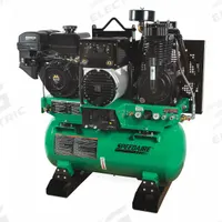 SPEEDAIRE Stationary Air Compressor/Generator/Welder: 2 Stage, 14 hp Engine, Mi-T-M, 15.7 cfm (MPN AGW-SM14-30G). Key specifications — attr50933: Mi-T-M; attr86530: Recoil; attr50934: SPEEDAIRE.