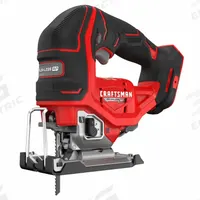 CRAFTSMAN Jigsaw: Top Handle, T-Shank/U-Shank, Straight Stroke, 3,200 stroke/min Stroke Rate - Max (MPN CMCS650B). Key specifications — attr1170165: Top Handle; attr1170166: T-Shank; attr1170167: Straight; attr1170168: Brushless.