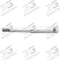 OSG Corner Radius End Mill: Carbide, WXS Coated, 3 Flute, 8 mm Mill Dia, 12 mm LOC, 2 mm Rad (MPN 3097853)
