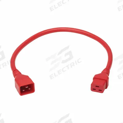 EATON TRIPP LITE Power Cord: 2 ft Lg, 3/12, Non-NEMA Plug, C20 Plug, Non-NEMA Receptacle - Electronic Equipment Power Cords