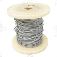 BIRD BARRIER Netting Perimeter Cable: Netting Perimeter Cable, Galvanized Steel, Silver, 1/8 in Dp (MPN nc-g250). Key specifications — Brand: BIRD BARRIER; Material: Galvanized Steel; Color: Silver.