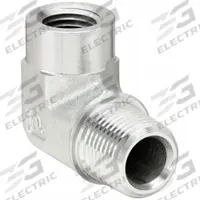 PARKER Metal Pipe Elbow: 90° Elbow, Steel, 1/4 in x 1/8 in, Male NPT Threaded x Female NPT Threaded (MPN 1/4 X 1/8 CD-S). Key specifications — Brand: PARKER; Maximum Operating Pressure: 5,000 psi; (DO NOT SEND) Manufacturer Location: Globally Sourced; Fitting Pipe Size: 1/4 in x 1/8 in.