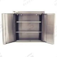 JAMCO Wall Cabinet: 30 in x 12 in x 30 in, Solid, 2 Adj Shelves, Paddle Handle & Keyed, Gray, Gray (MPN KS130). Key specifications — Duty Rating: Heavy Duty; Cabinet Material: Stainless Steel; Assembled: Assembled; Cabinet Color: Gray; Brand: JAMCO.