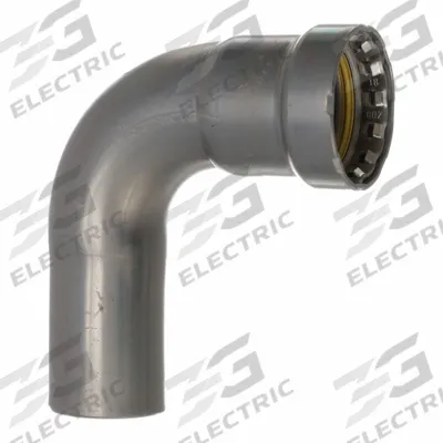 VIEGA MEGAPRESS Crimp Elbow Fitting: 1 1/4 in Pipe x 1 1/4 in CTS Size, Press-fit x FTG - Gas Steel Press Pipe Fittings