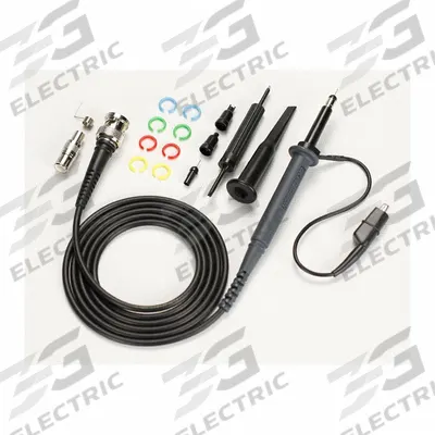 B&K PRECISION Oscilloscope Probe: 4 ft Cable Lg, CAT I 600V/CAT II 300V, 10 pF – 30 pF - Insulated Oscilloscope Probe Kits