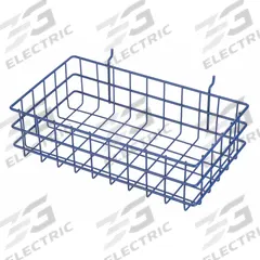 MARLIN STEEL WIRE PRODUCTS Storage Basket: Rack Basket, Steel, Powder Coated, 6 qt Storage Capacity (MPN 923-07)