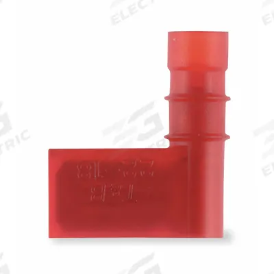 STA-KON Wire Disconnect: Red, Nylon, Full Coverage - Fully Insulated Flag Disconnects