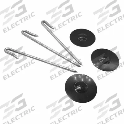 BIRD BARRIER Hooks and Sinkers: Black, Aluminum - Solar Panel Exclusion Accessories