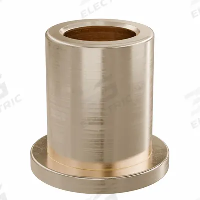 OILITE Flanged Sleeve Bearing: Bronze, SAE 841, 8 mm Bore, 12 mm OD, 16 mm Lg - Lubricated General Purpose Metallic Flanged Sleeve Bearings